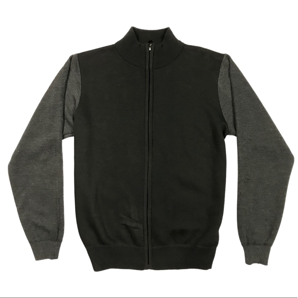 Cambridge Classic Black Zip Up Sweater